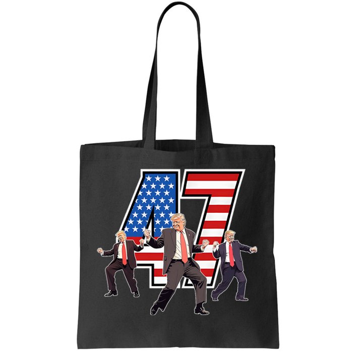 Funny Trump Victory Dance 47th President Dancing Tote Bag