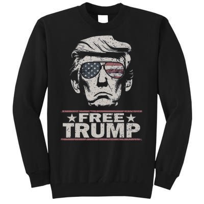 Free Trump Vintage Pro Donald Tall Sweatshirt