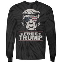 Free Trump Vintage Pro Donald Tie-Dye Long Sleeve Shirt