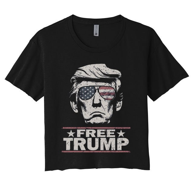 Free Trump Vintage Pro Donald Crop Top
