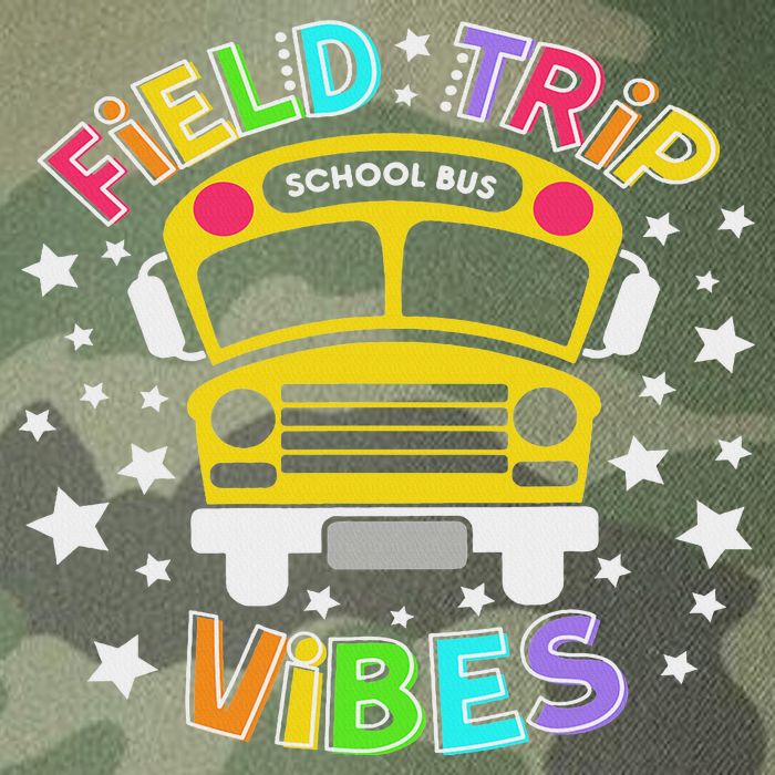 Field Trip Vibes Field Day School Bus Yellow Teacher Student Legacy Tie Dye Trucker Hat