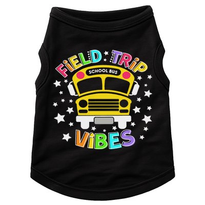 Field Trip Vibes Field Day School Bus Yellow Teacher Student Doggie Tank