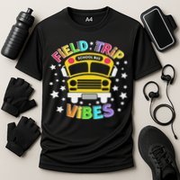 Field Trip Vibes Field Day School Bus Yellow Teacher Student Performance Shirt