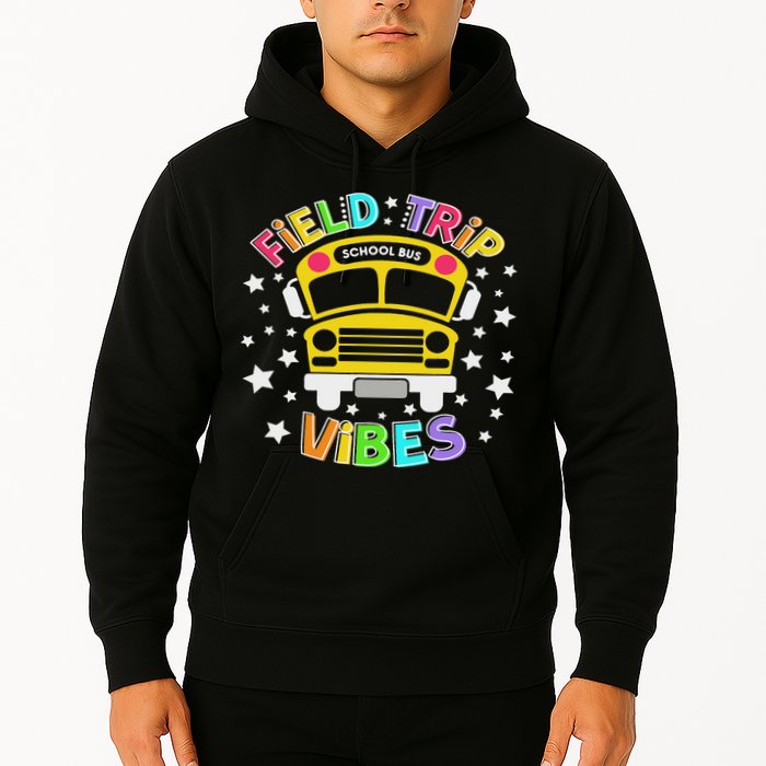 Field Trip Vibes Field Day School Bus Yellow Teacher Student Hoodie