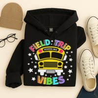 Field Trip Vibes Field Day School Bus Yellow Teacher Student Hoodie