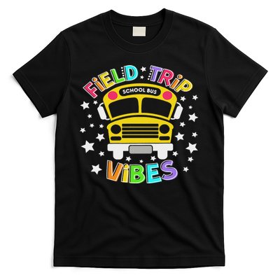 Field Trip Vibes Field Day School Bus Yellow Teacher Student T-Shirt