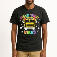 Field Trip Vibes Field Day School Bus Yellow Teacher Student Tall T-Shirt