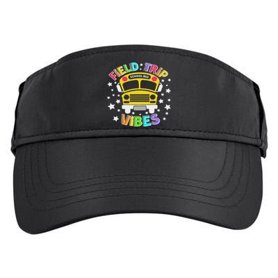 Field Trip Vibes Field Day School Bus Yellow Teacher Student Adult Drive Performance Visor