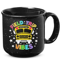 Field Trip Vibes Field Day School Bus Yellow Teacher Student 15oz Campfire Ceramic Mug