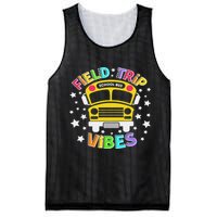 Field Trip Vibes Field Day School Bus Yellow Teacher Student Mesh Reversible Basketball Jersey Tank