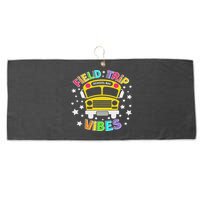 Field Trip Vibes Field Day School Bus Yellow Teacher Student Large Microfiber Waffle Golf Towel