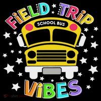 Field Trip Vibes Field Day School Bus Yellow Teacher Student Cooling Performance Long Sleeve Crew