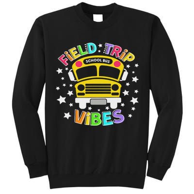 Field Trip Vibes Field Day School Bus Yellow Teacher Student Tall Sweatshirt