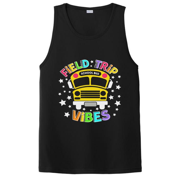 Field Trip Vibes Field Day School Bus Yellow Teacher Student PosiCharge Competitor Tank
