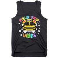 Field Trip Vibes Field Day School Bus Yellow Teacher Student Tank Top