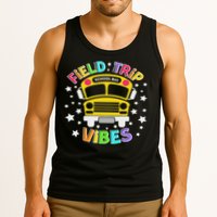 Field Trip Vibes Field Day School Bus Yellow Teacher Student Tank Top
