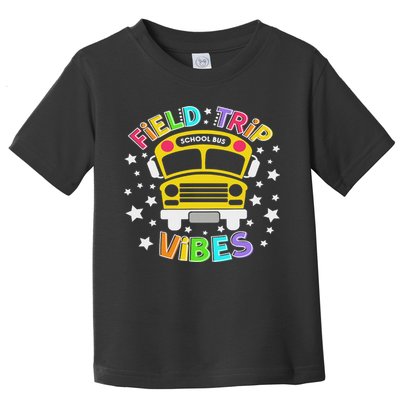 Field Trip Vibes Field Day School Bus Yellow Teacher Student Toddler T-Shirt