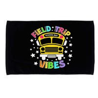 Field Trip Vibes Field Day School Bus Yellow Teacher Student Microfiber Hand Towel