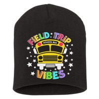 Field Trip Vibes Field Day School Bus Yellow Teacher Student Short Acrylic Beanie