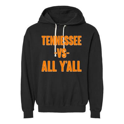 Funny Tennessee VS All Y'all Garment-Dyed Fleece Hoodie