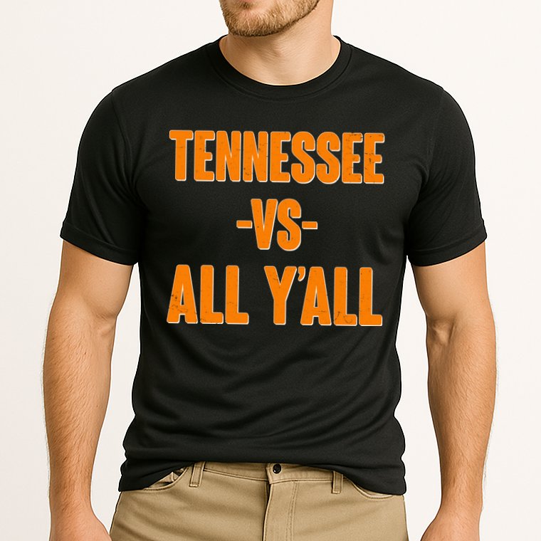 Funny Tennessee VS All Y'all Cooling Performance Crew T-Shirt