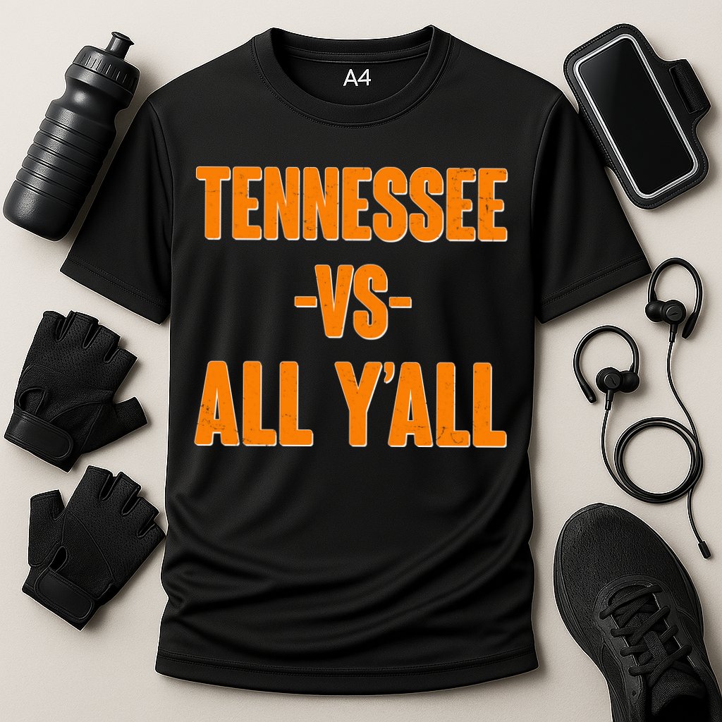 Funny Tennessee VS All Y'all Cooling Performance Crew T-Shirt