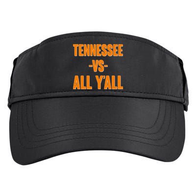 Funny Tennessee VS All Y'all Adult Drive Performance Visor