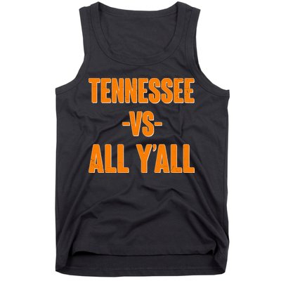 Funny Tennessee VS All Y'all Tank Top