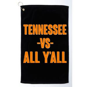 Funny Tennessee VS All Y'all Platinum Collection Golf Towel