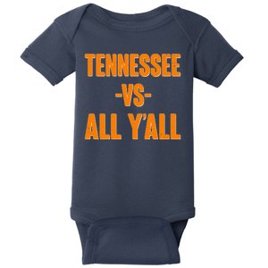 Funny Tennessee VS All Y'all Baby Bodysuit