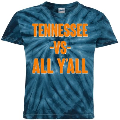 Funny Tennessee VS All Y'all Kids Tie-Dye T-Shirt