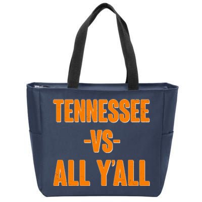 Funny Tennessee VS All Y'all Zip Tote Bag