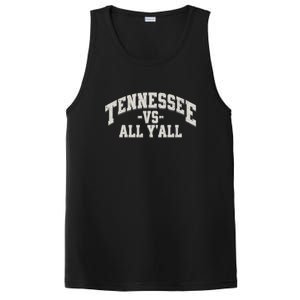 Funny Tennessee Vs All Yall Knoxville TN Orange Gift PosiCharge Competitor Tank