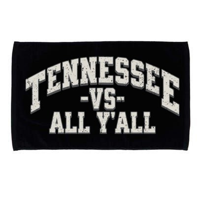 Funny Tennessee Vs All Yall Knoxville TN Orange Gift Microfiber Hand Towel