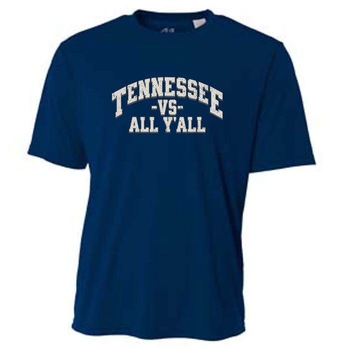 Funny Tennessee Vs All Yall Knoxville TN Orange Gift Cooling Performance Crew T-Shirt