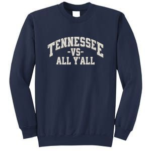 Funny Tennessee Vs All Yall Knoxville TN Orange Gift Sweatshirt