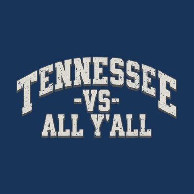 Funny Tennessee Vs All Yall Knoxville TN Orange Gift T-Shirt