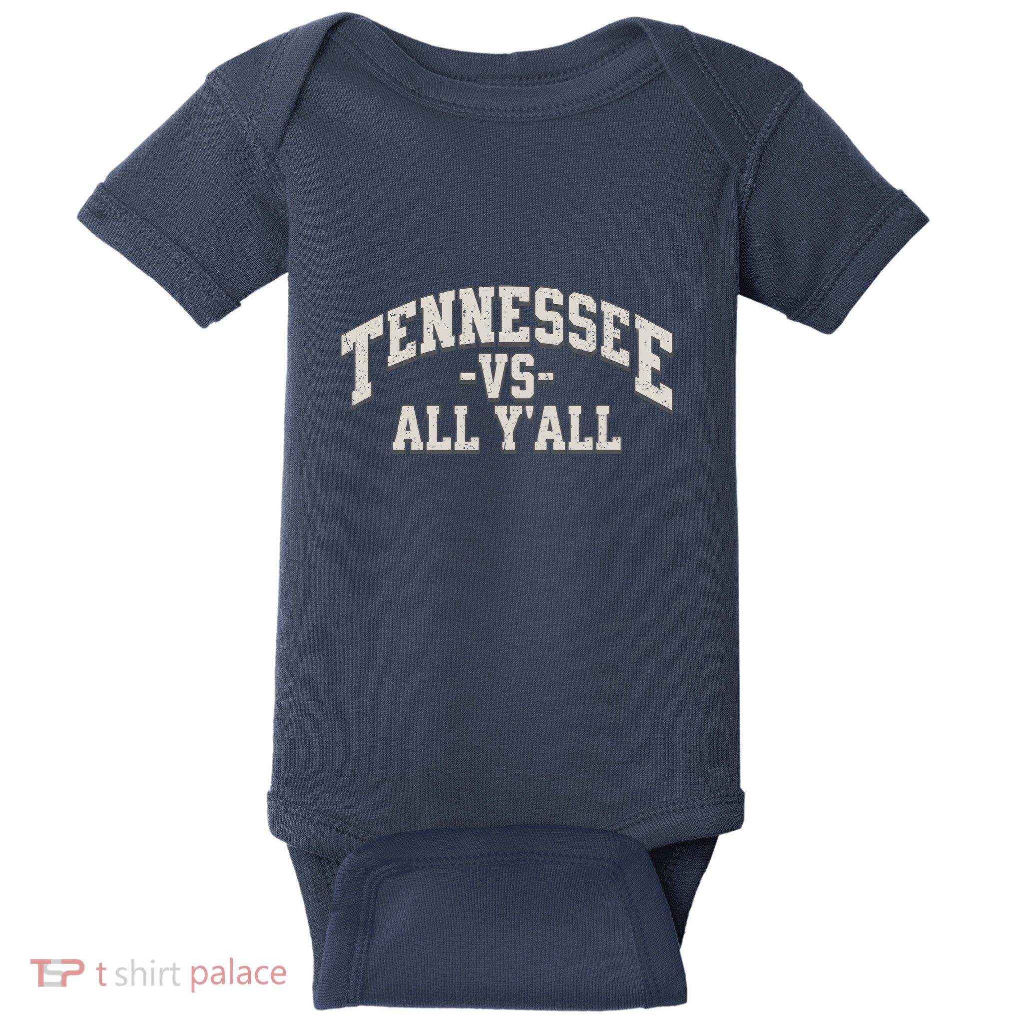 Funny Tennessee Vs All Yall Knoxville TN Orange Gift Baby Bodysuit