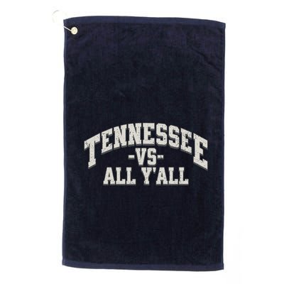 Funny Tennessee Vs All Yall Knoxville TN Orange Gift Golf Towel