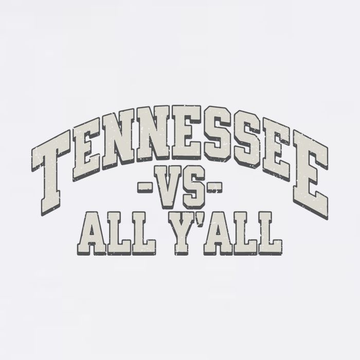 Funny Tennessee Vs All Yall Knoxville TN Orange Gift Garment-Dyed Sweatshirt