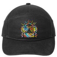 Field Trip Vibes Sunglasses Tie Dye Field Day Teachers 7-Panel Snapback Hat