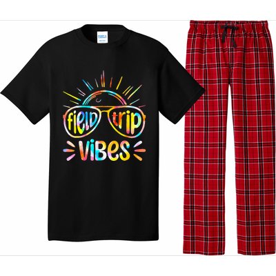 Field Trip Vibes Sunglasses Tie Dye Field Day Teachers Pajama Set