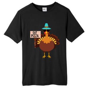 Funny Turkey Vegan Eat Pizza Vegetarian Vegan Day Gift Tall Fusion ChromaSoft Performance T-Shirt