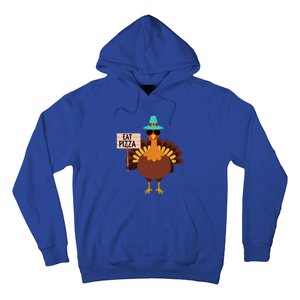 Funny Turkey Vegan Eat Pizza Vegetarian Vegan Day Gift Hoodie