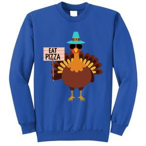 Funny Turkey Vegan Eat Pizza Vegetarian Vegan Day Gift Sweatshirt