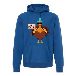 Funny Turkey Vegan Eat Pizza Vegetarian Vegan Day Gift Premium Hoodie