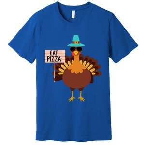 Funny Turkey Vegan Eat Pizza Vegetarian Vegan Day Gift Premium T-Shirt