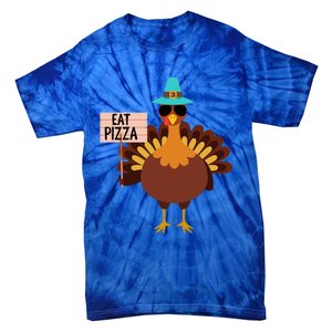 Funny Turkey Vegan Eat Pizza Vegetarian Vegan Day Gift Tie-Dye T-Shirt