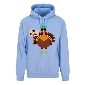 Funny Turkey Vegan Eat Pizza Vegetarian Vegan Day Gift Unisex Surf Hoodie