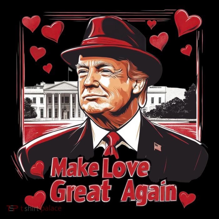 Funny Trump Valentine Make Love Great Again Cool Gift Flatbill Hat